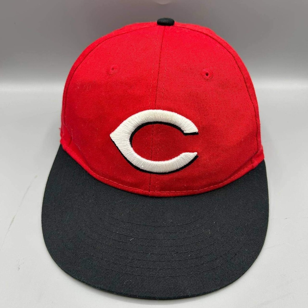 Cincinnati Reds Hat Youth Red Black Embroidered MLB OC Sports Strap Back‎ Cap
